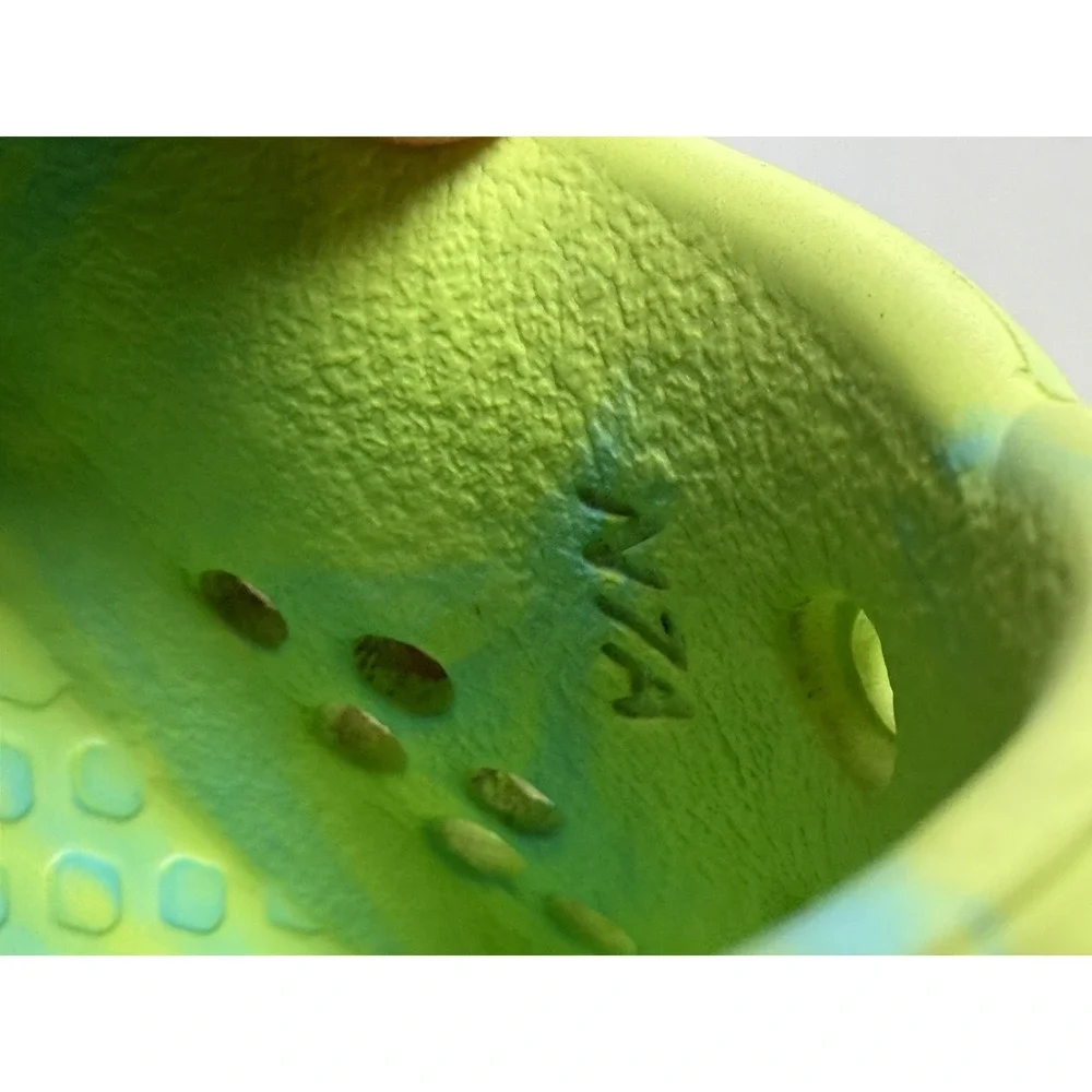 Converse Foam Clogs Toddler 7 Neon Green Blue Marble All Star Water Neon Marble